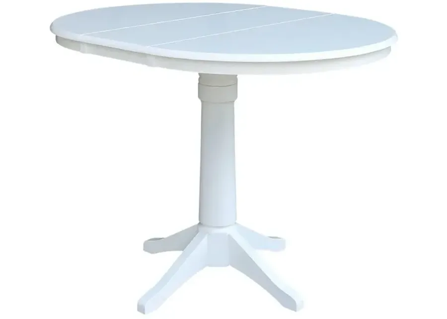 John Thomas Dining Essentials 36 Inch Extension Table with 36 Inch Transitional Pedestal Base in Pure White-36 1 99400-john-thomas-dining-essentials-36-inch-extension-table-with-36-inch-transitional-pedestal-base-in-pure-white-36-1.webp