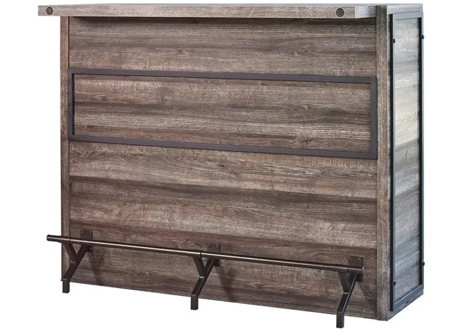Coaster Joe 5-Shelf Composite Wood Home Bar Wine Cabinet Aged Oak-51