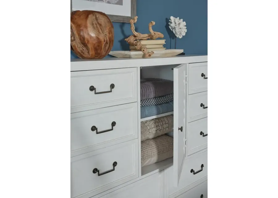 American Woodcrafters Dunescape Master Chest in Painted White-56