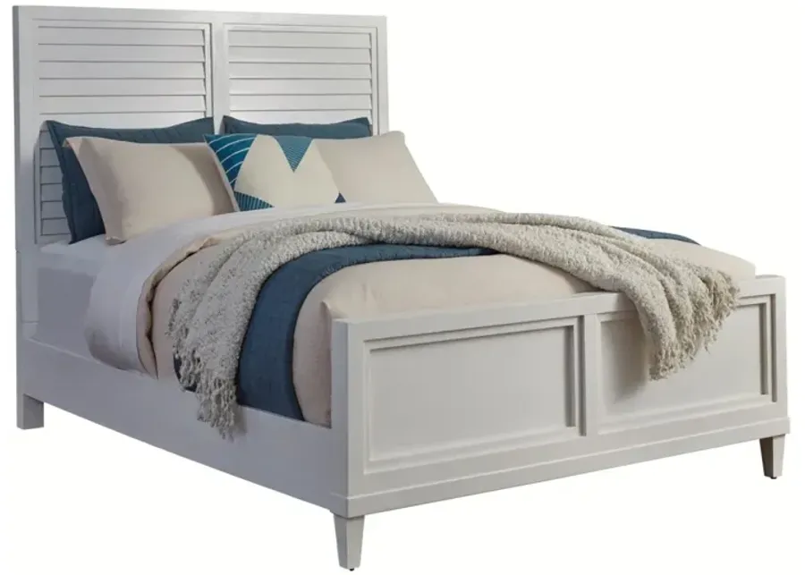 American Woodcrafters Dunescape Painted White King Panel Headboard-79.25