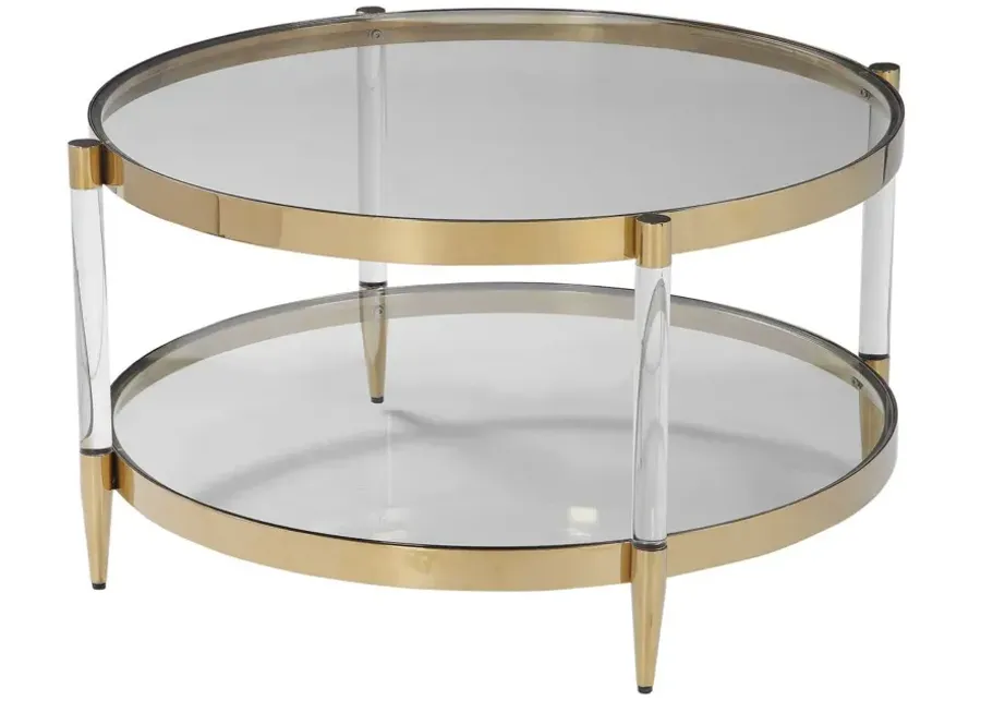 Uttermost Kellen Gold Coffee Table-32
