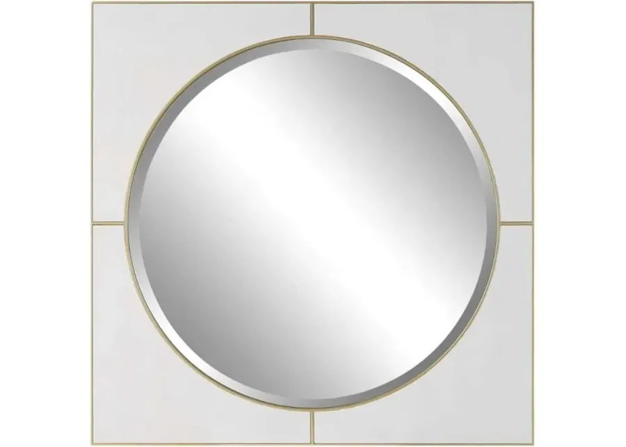 Uttermost Cyprus White Square Mirror-40